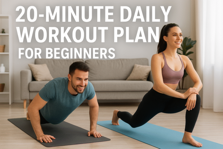 🏋️♂️ 20-Minute Daily Workout Plan for Beginners 🏋️♂️ 20-Minute Daily Workout Plan for Beginners