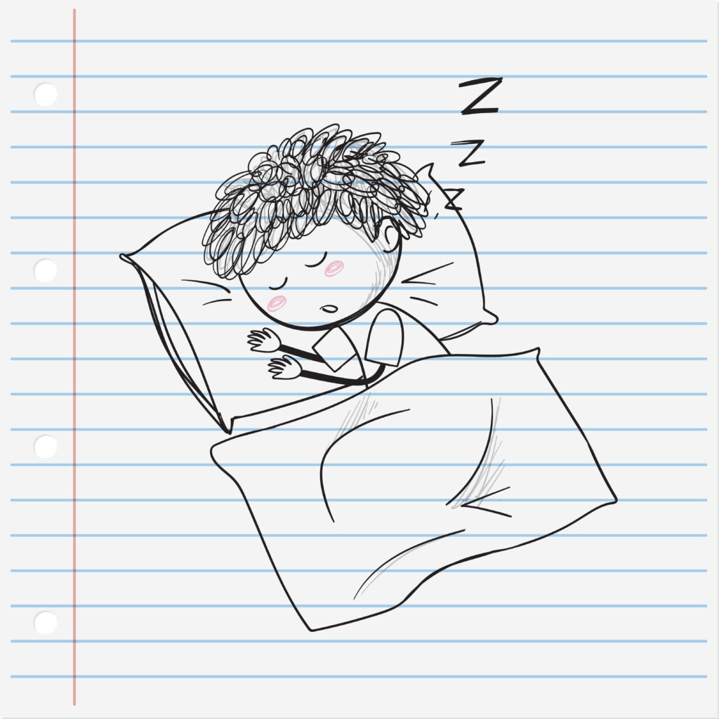 the Military Sleep Method," "A person practicing deep relaxation techniques in bed