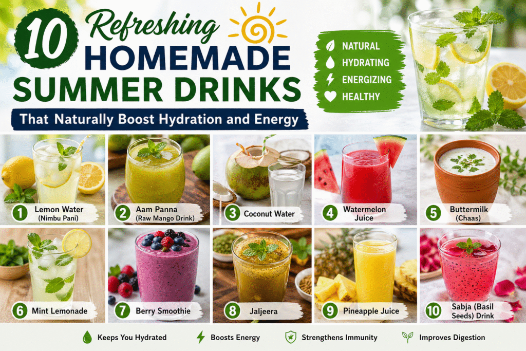 homemade summer drinks for hydration