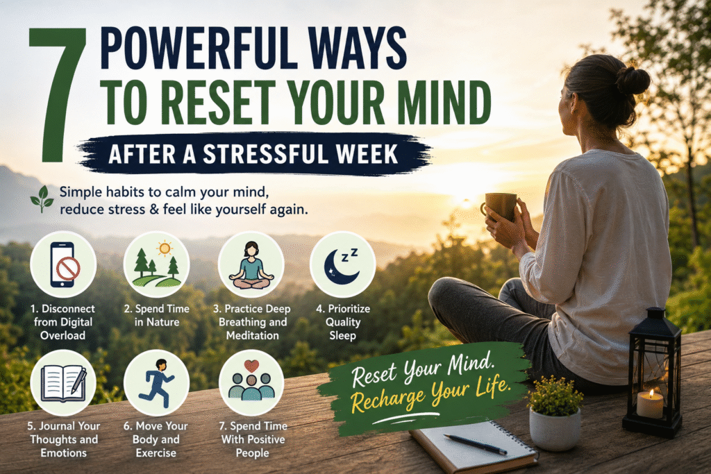 reset your mind after a stressful week
