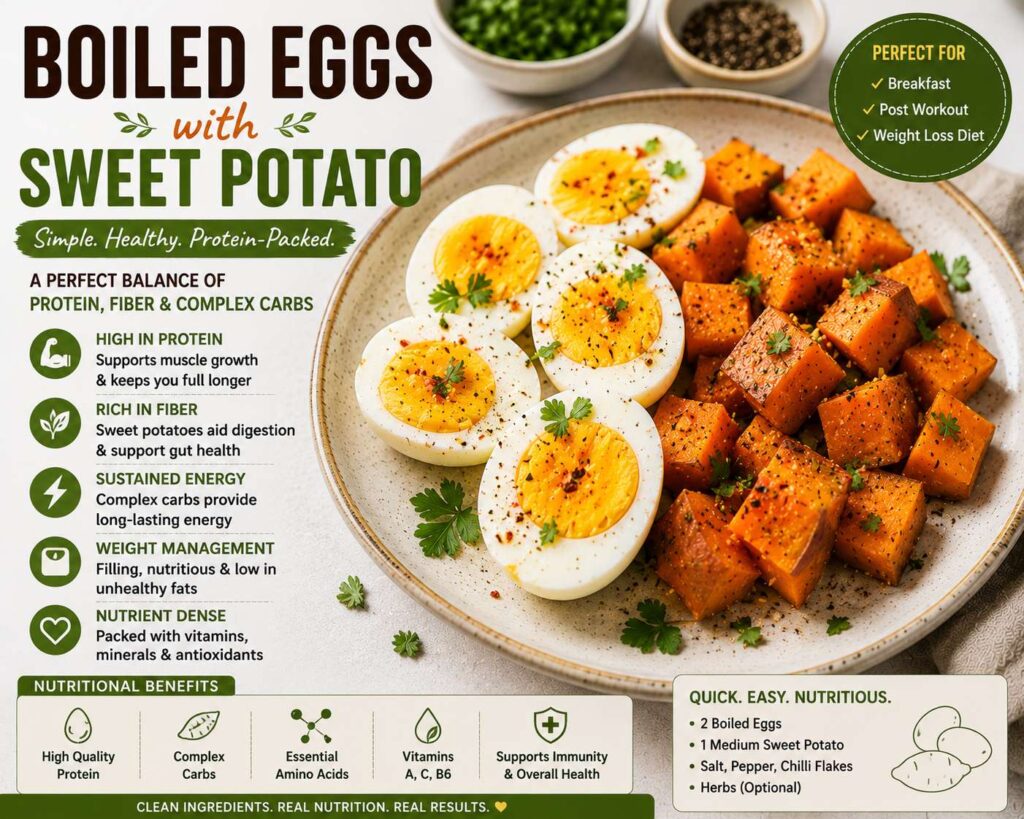 Boiled Eggs with Sweet Potato