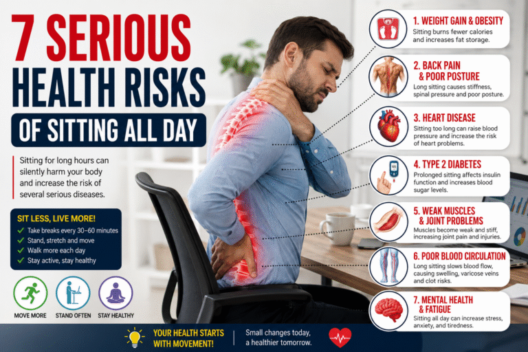 7 Serious Health Risks of Sitting All Day