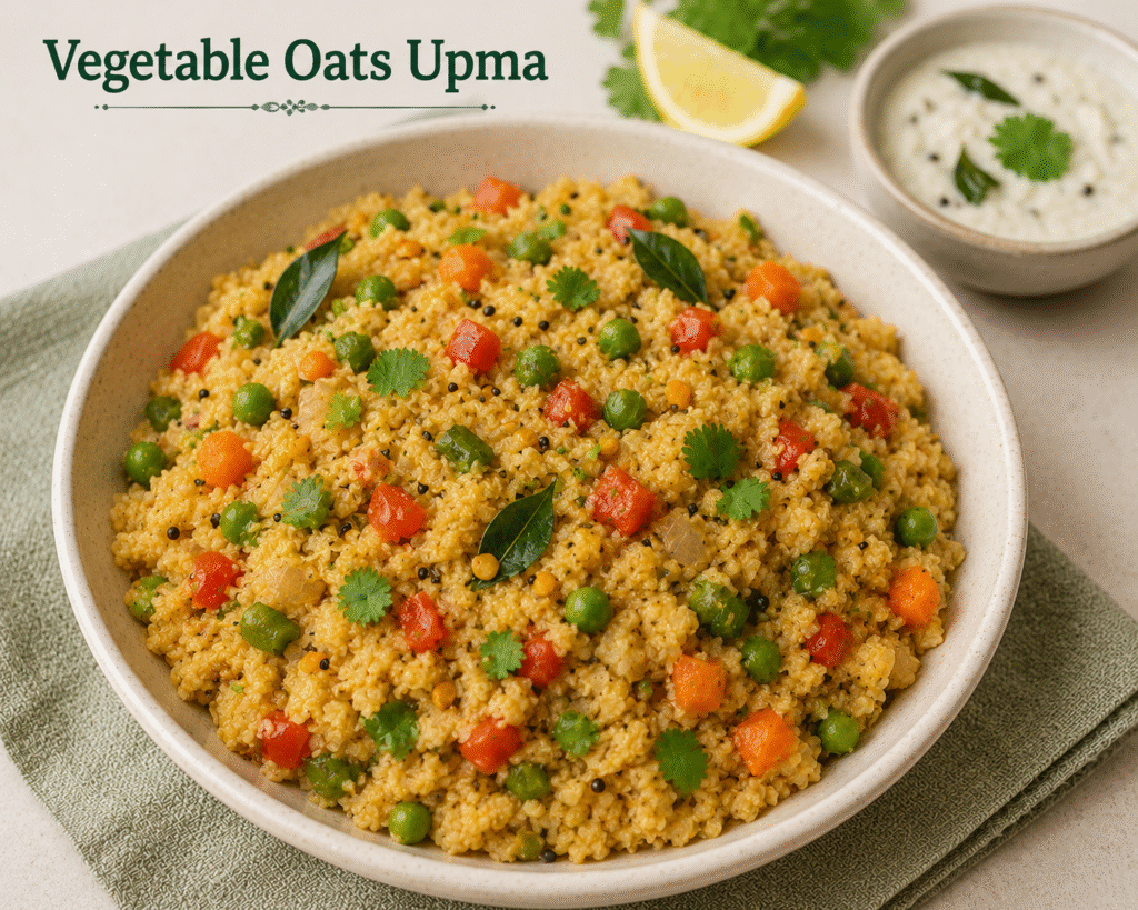 Vegetable Oats Upma