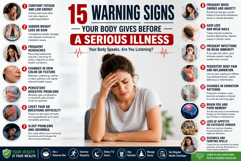 Warning Signs Your Body Gives Before a Serious Illness